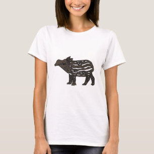 T-shirt XX bande dessinée drôle de tapir