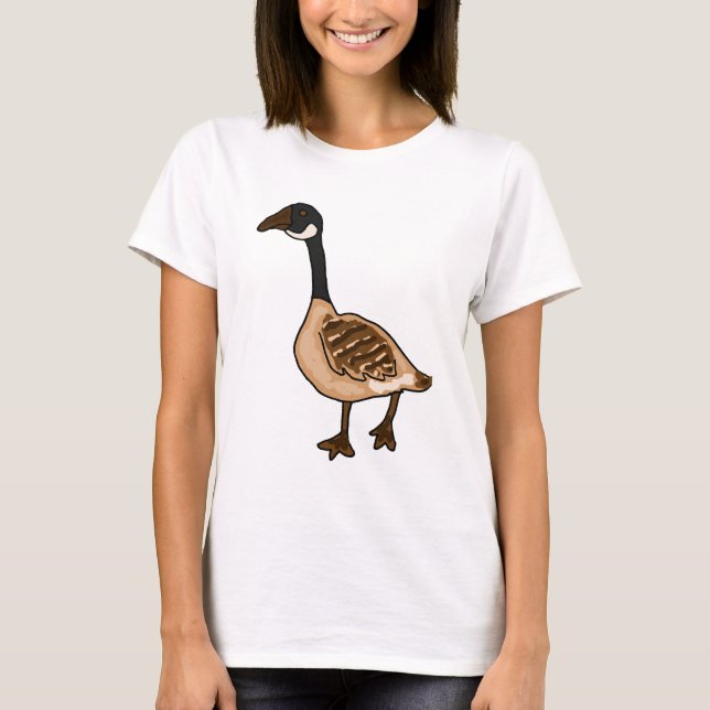 T-shirt XX bande dessinée idiote d'oie (Devant)