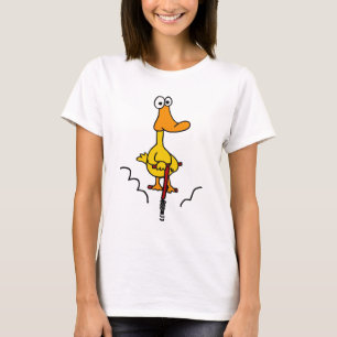 T-shirt XX canard drôle sur un bâton de Pogo