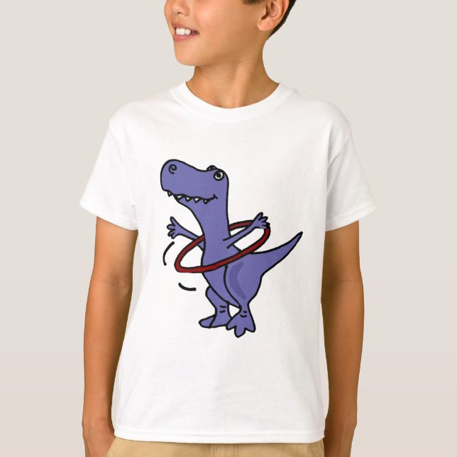 T-shirt XX dinosaure drôle de T-rex utilisant le cercle de (Devant)