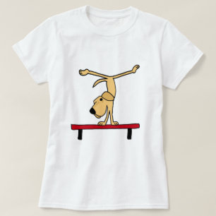 T-shirt XX Labrador jaune sur la bande dessinée de