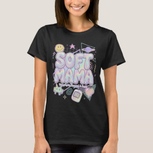 T-shirt Y2K holographique Soft Mama Rétro Gamer Es