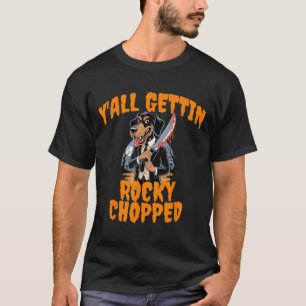 T-shirt Y’all Gettin Rocky haché Tennessee Halloween Cos