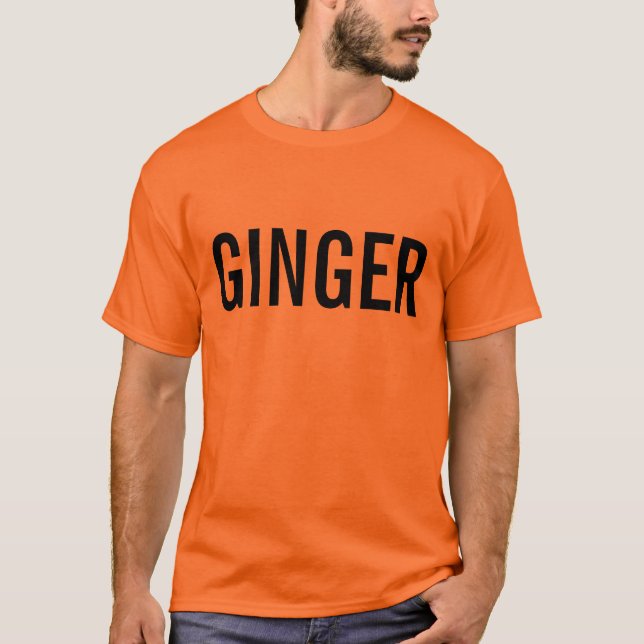 T-shirt Ya orange heureux vous êtes un gingembre ? (Devant)
