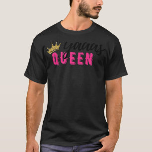 T-shirt Yaaas Queen Modern tendance cadeau noir rose pour 