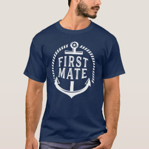 T-shirt Yacht de bateau à voile de premier compagnon drôle