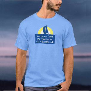 T-shirt Yacht Racing Voile Avec Coucher De Soleil