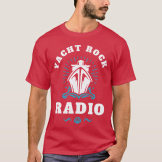 T-SHIRT YACHT ROCK WHITE LETTERS