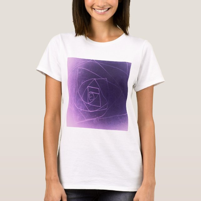 T-shirt Yaie violet couleur spirituelle (Devant)