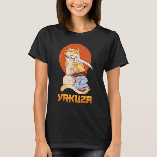T-shirt Yakuza Chat Japonais Samurai épée Katana Japon Tig