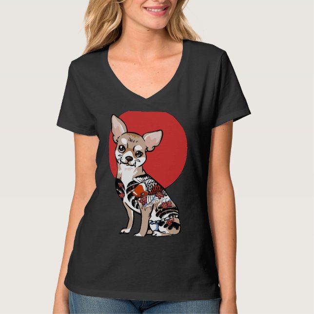 T-shirt Yakuza Chihuahua (Devant)