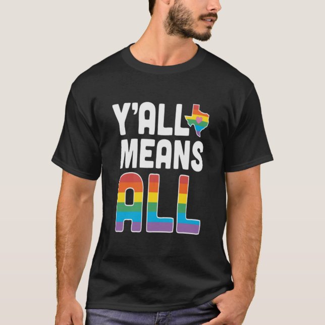 T-shirt YAll Means All Essential (Devant)
