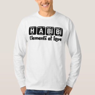 T-shirt Yalla Habibi Funny Arabe Mot Libanais Amour