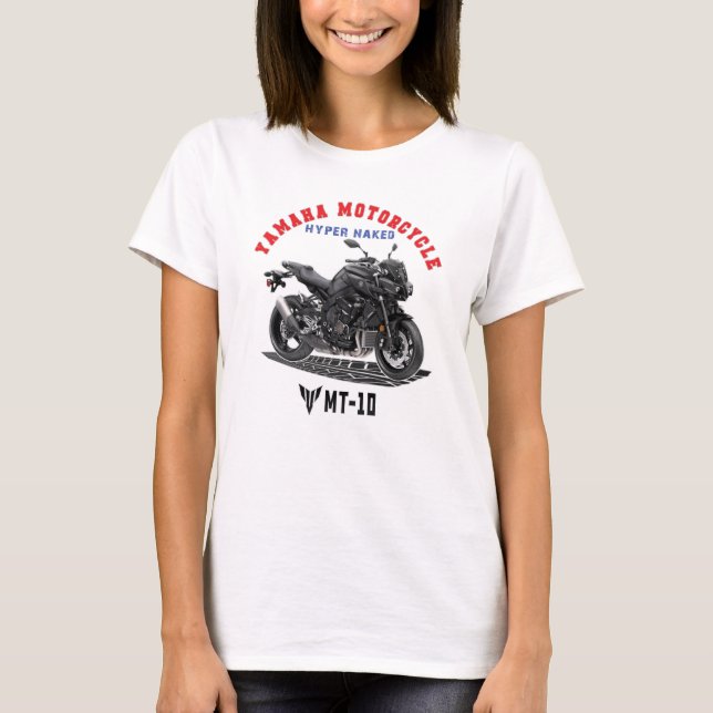 T-shirt YAMAHA MT-10 Custom Designer (Devant)