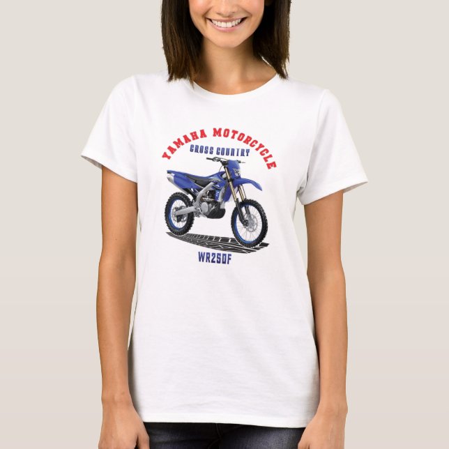 T-Shirt YAMAHA WR250F Custom Designer (Devant)