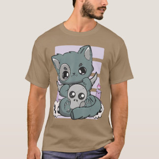 T-shirt Yami Kawaii Chibi Anime Kitten Pastel Cat For Horr