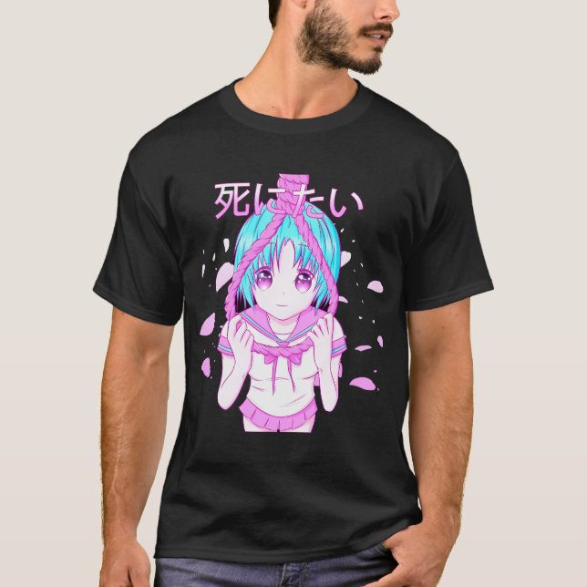 T-shirt Yami Kawaii Hera Noose School (Devant)