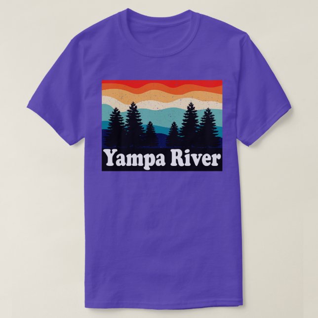 T-shirt Yampa River Colorado Retro (Design devant)