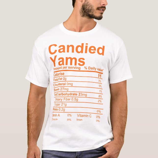 T-shirt Yams candés (Devant)