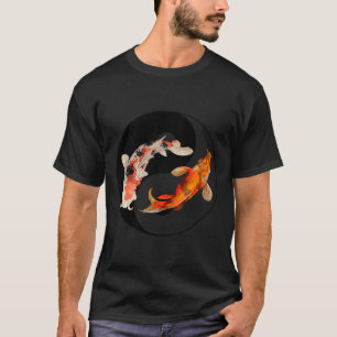 T-shirt Yang Carp Balance Taijitu japonais Nishikigoi Koi