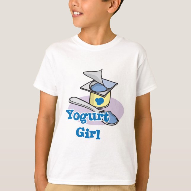 T-shirt Yaourt Girl blueberry yaourt (Devant)