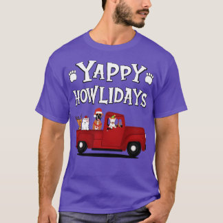 T-shirt Yappy Howlidays Texte blanc