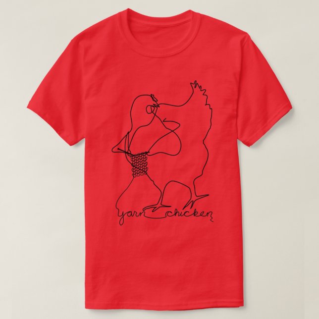 T-shirt Yarn Chicken 1  (Design devant)