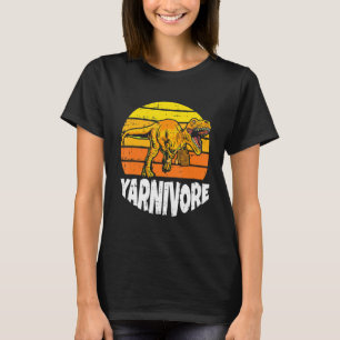 T-shirt Yarnivore Crochet Dinosaur Tricot Dino Crochetin