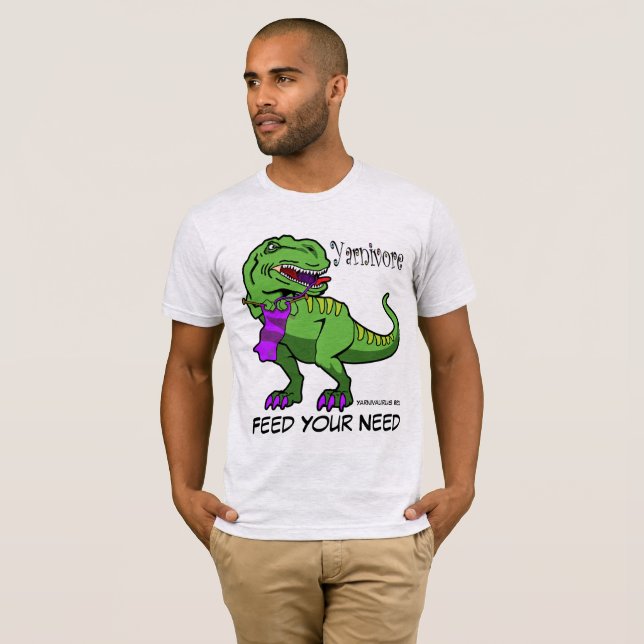 T-shirt Yarnivore Yarnivaurus Rex (Devant entier)
