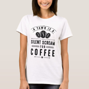 T-shirt Yawn café