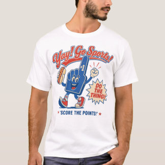 T-shirt Yay Allez Sport Faites La Chose Gagnez Les Points 