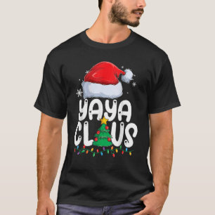 T-shirt Yaya Claus Groupe de jumelage Xmas Famille Noël Pa