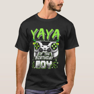 T-shirt Yaya Du Jeu Vidéo Anniversaire Garçon Fête D'anniv