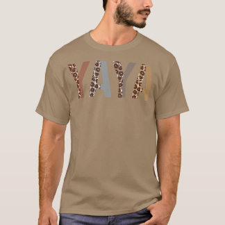 T-shirt Yaya Empreinte de léopard Maman mignonne Fête des 