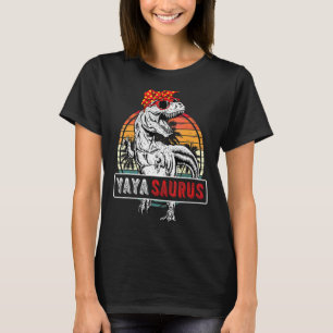 T-shirt Yayasaurus Rex Dinosaur Famille Yaya Saurus Mères