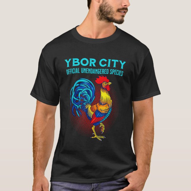 T-shirt Ybor City Tampa Espèces Officielles Non En Voie De (Devant)