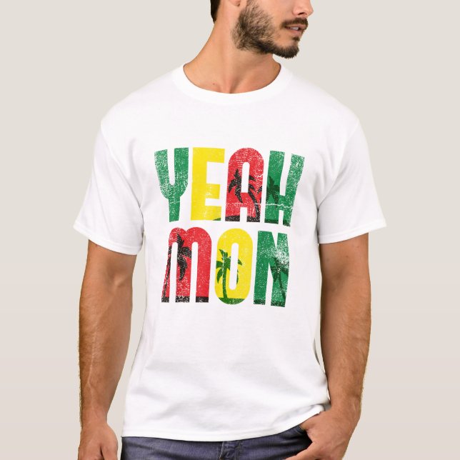 T-shirt Yeah Mon Jamaican Vacation (Devant)