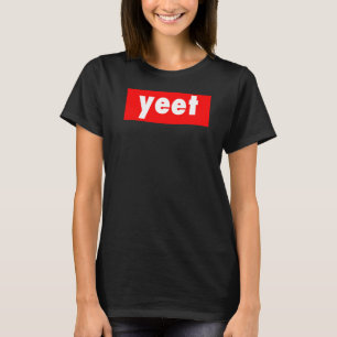 T-shirt Yeet Slang Pour Les Garçons Dans Big Red Street Ar
