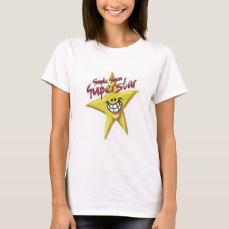 T-shirt Yel simple de dames de superstar de Simon. Dessus