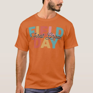 T-shirt Yellow Field Day 1st First Grade school teacher ki