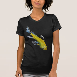 T-shirt Yellow koi Japonais carp watercolour art fish