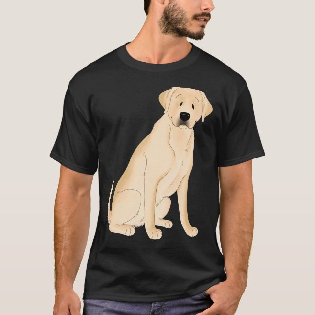 T-shirt Yellow Labrador Retriever (Devant)
