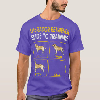 T-shirt Yellow Labrador Retriever Guide D'Entraînement Chi