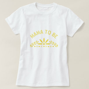 T-shirt Yellow Papel Picado Baby shower neutre