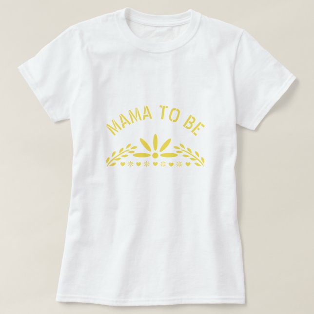 T-shirt Yellow Papel Picado Baby shower neutre (Design devant)