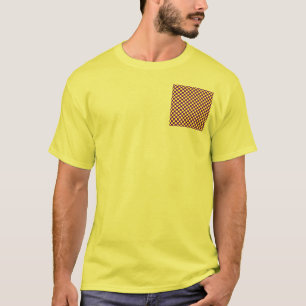 T-shirt Yellow Polka Dots With Purple Background