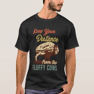 T-shirt Yellowstone GARDER VOS DISTANCES AVEC LES VACHES F