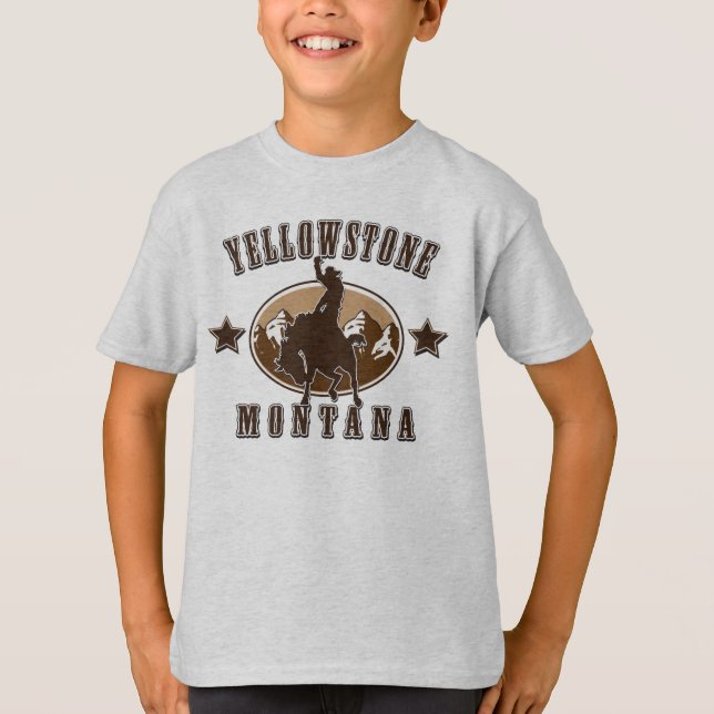 T-shirt Yellowstone Montana (Devant)