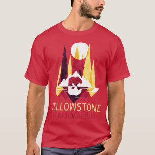 T-shirt Yellowstone US National Park Backpacking Escalade