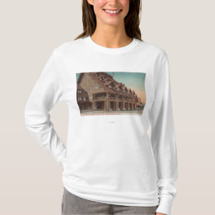 T-shirt Yellowstone, WY - entrée de vieille auberge fidèle